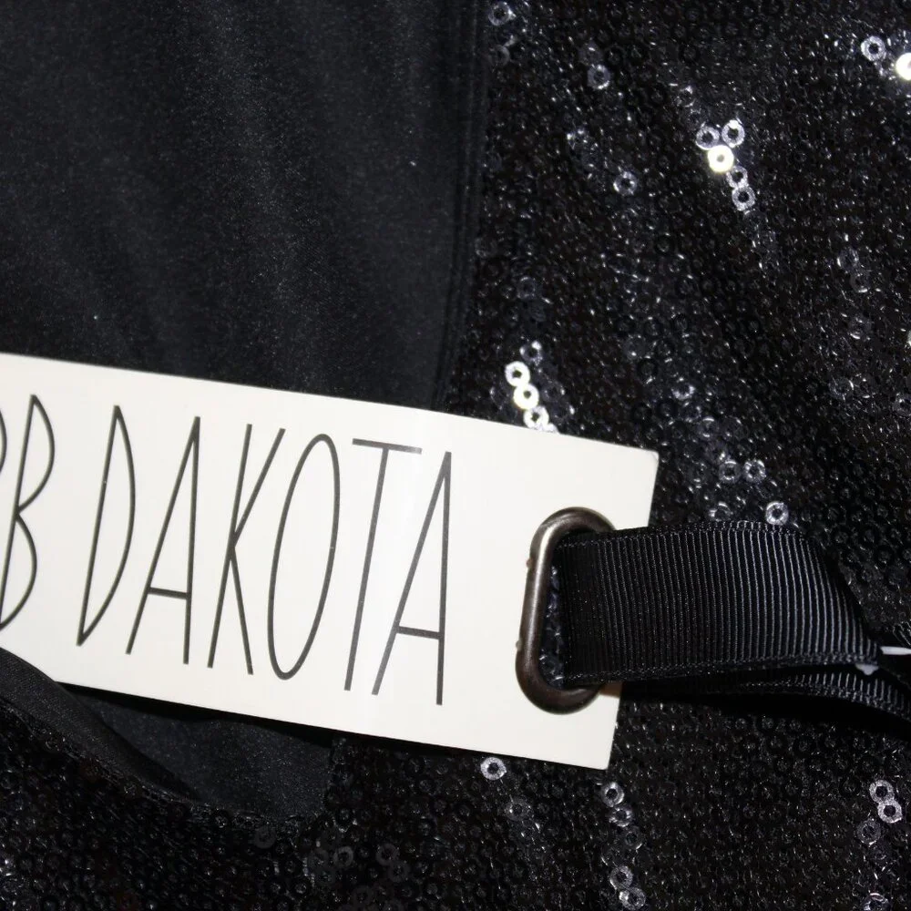DRESS BB Dakota by Steve Madden Little Black Sequin Cocktail Size Small NWT's - Picture 14 of 15